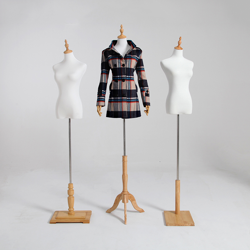 Black and white clothing model props female half-body, Korean version of women's clothing store shelves Full body human wedding dress shelving