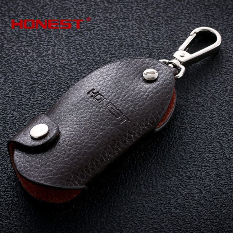 100 HIGH END GENUINE LEATHER CAR KEY BAG WAIST HANGING REMOTE CONTROL KEY BAG KEY BUTTON FASHION MALE AND FEMALE UNIVERSAL