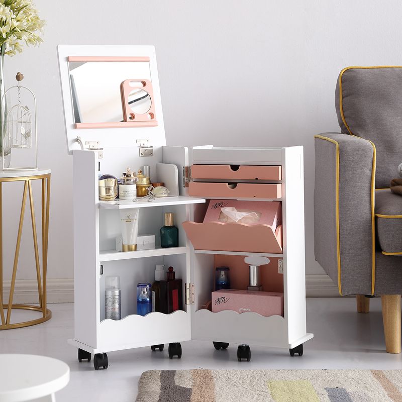 Make Up Table Storage Cabinet One Mini Small Bedroom Bed Cabinet