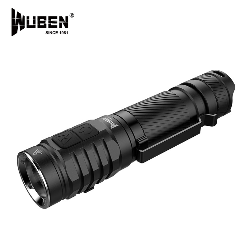 wuben glare flashlights TO46R high brightness direct charging floodlight flashlights CRI90 high in color tonic light outdoor