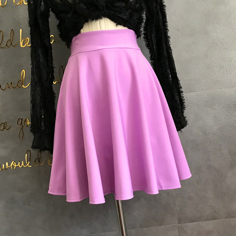 Flexibility kmn skirt pure colored skirt spring and autumn button strap dress and swift skirt