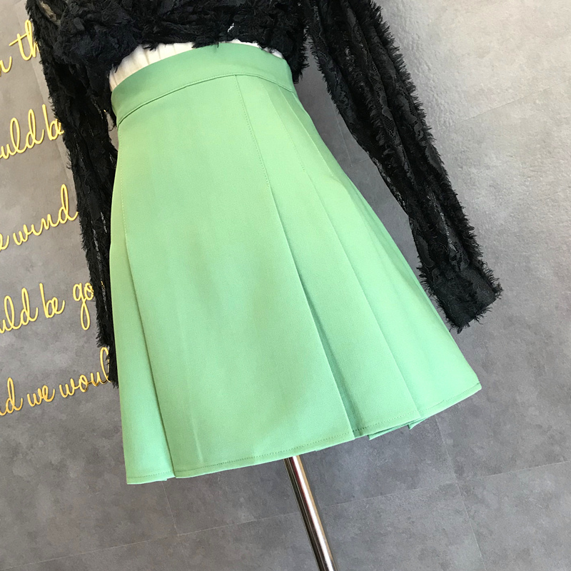 Career half - body skirt female summer high waist zipper black temperament dress working student is thin a - word skirt