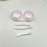 Маленькие невидимые очки, двойная коробка для хранения, простой и элегантный дизайн, зеркальный эффект