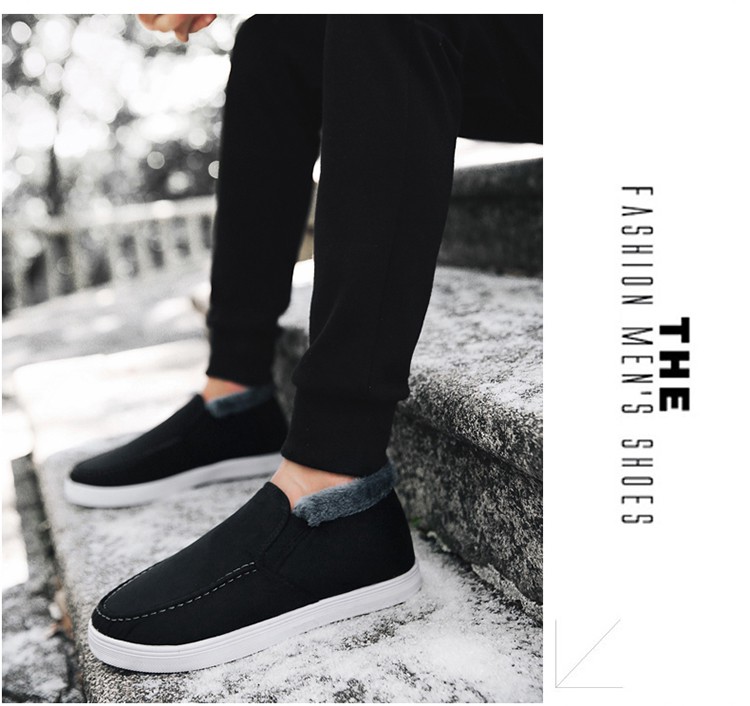 Giày cotton mùa thu đông 2018 mới jordan xám trắng