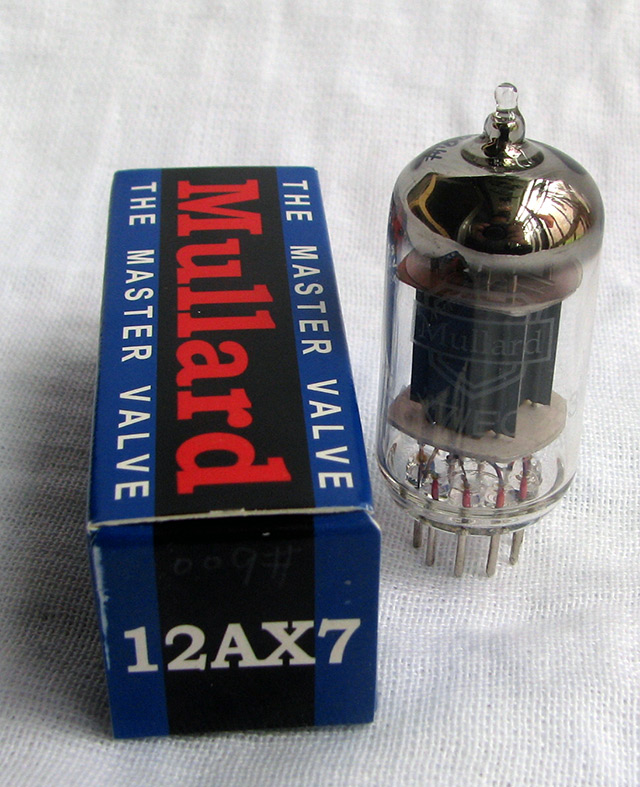New Mullard 12AX7 ECC83 truly fully aged precision test gametest curve