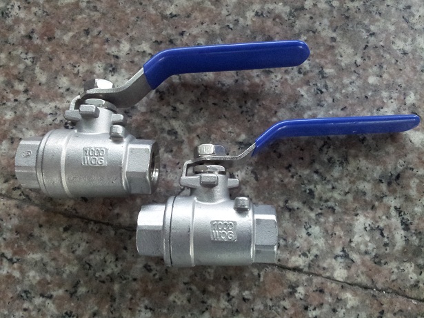 316 stainless steel high temperature acid-acid-resistant two-piece ball valve internal thread two-piece ball valve DN6 2 points 1 4