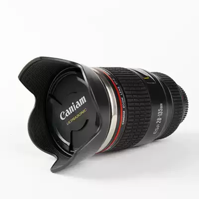 Burst funny Canon 28-135 lens simulation water cup Student couple creative fashion trend gift cup
