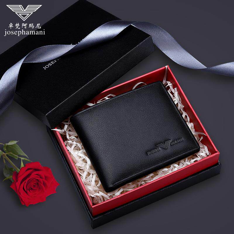 Brand Chapo Van Amanny Guys Short men's genuine leather thin money clip small card bag small wallet