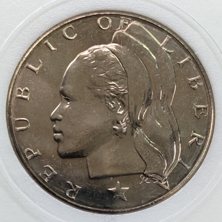 1968 Liberia super large diameter 34MM new foreign coins