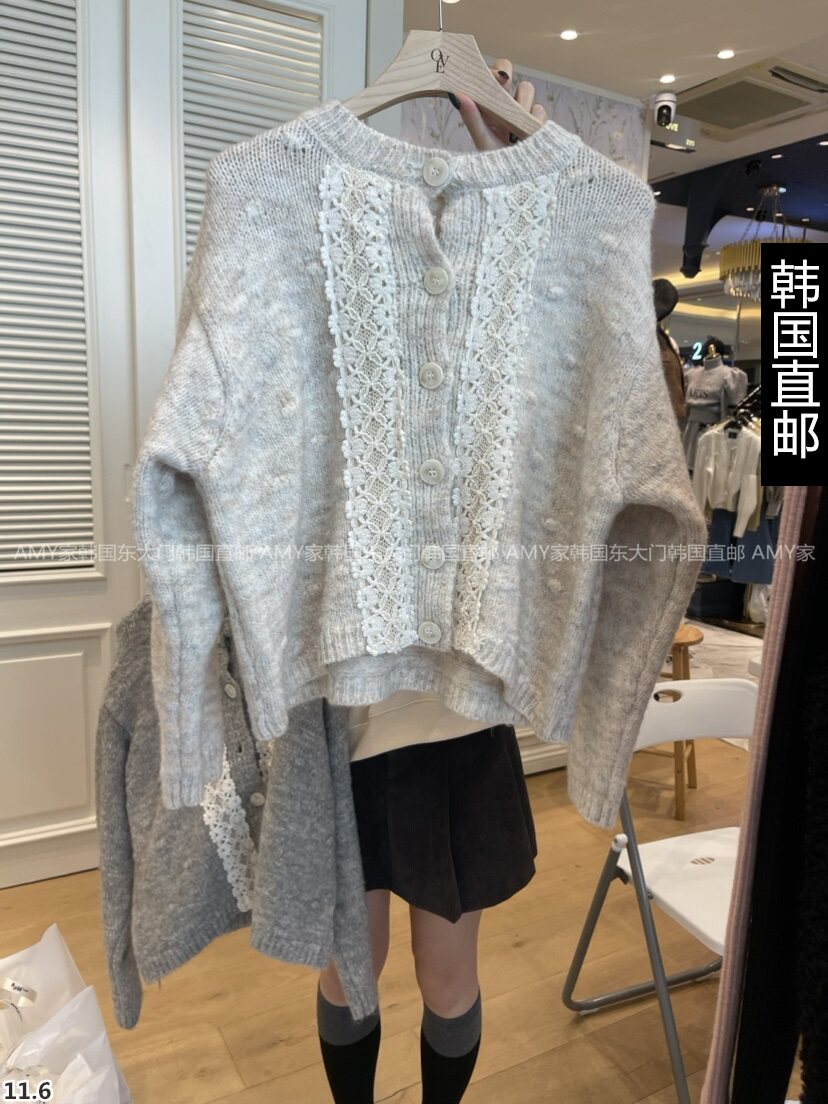 Amy Home Korea Direct mail East gate 2023 Winter fit new OVE sweater 22010302-Taobao