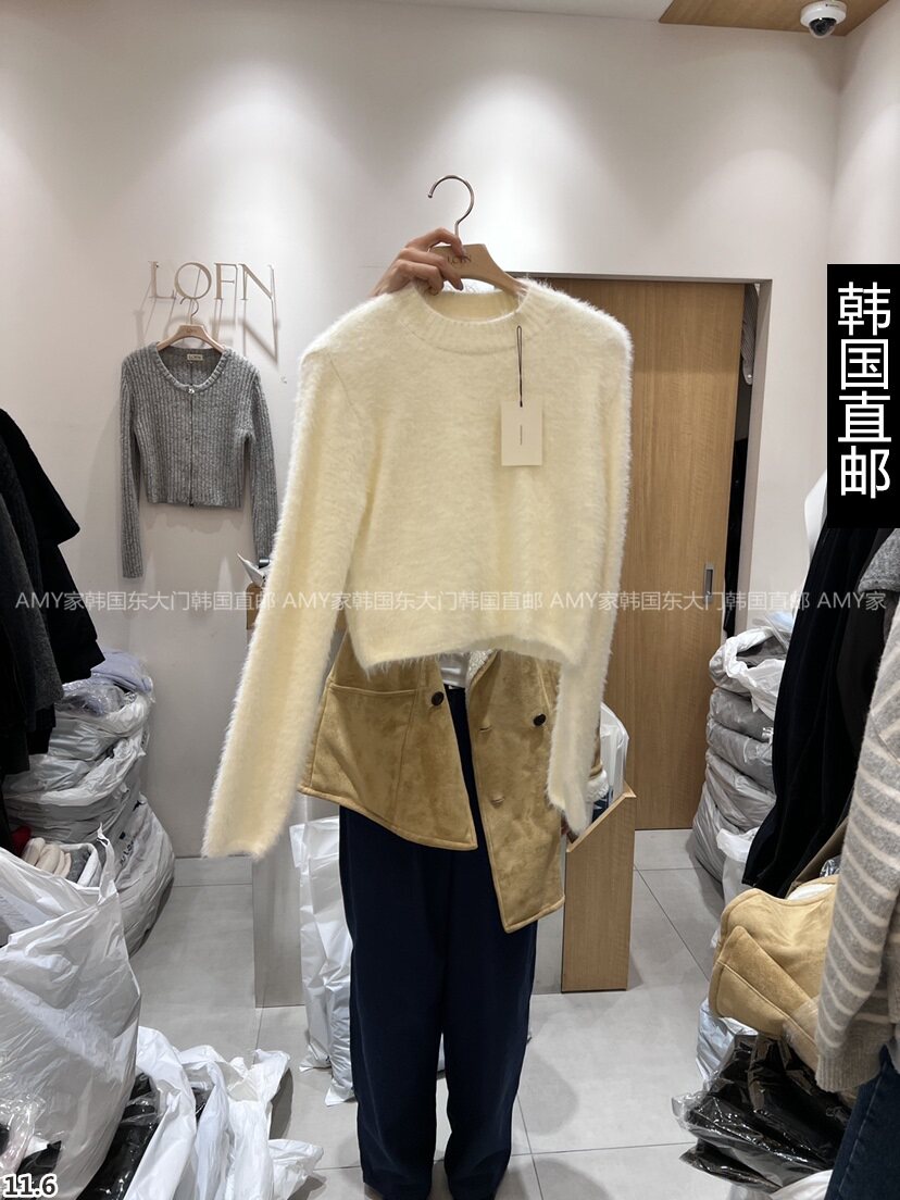 Amy Home South Korea Direct Mail East Gate 2023 Winter Dress New LOFN Sweater 21310589-Taobao