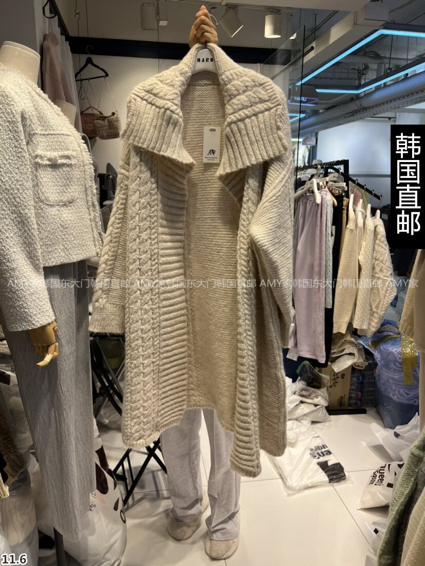 Amy Home Korea Direct mail East gate 2023 Winter fit new HARU sweater 21310815-Taobao