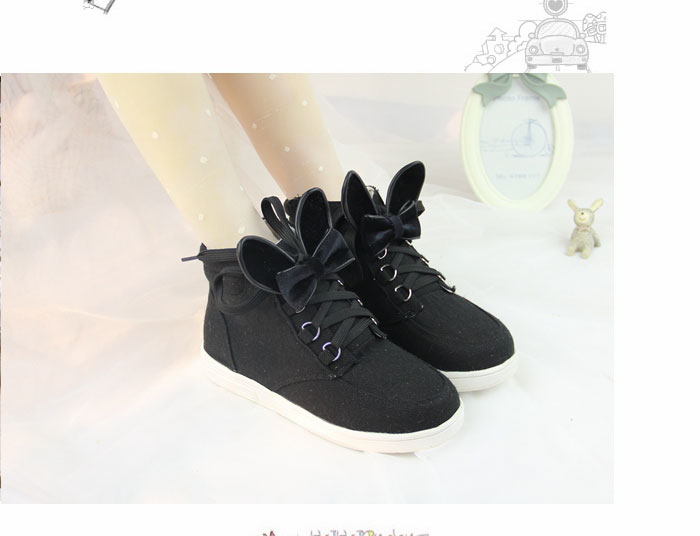 Giày thể thao thỏ dễ thương của Nhật Bản đôi bốt cao cổ của phụ nữ giày thể thao nike nữ