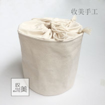 Hand-made drum potted open various bags plus anti-theft liner cotton canvas drawstring size can be customized