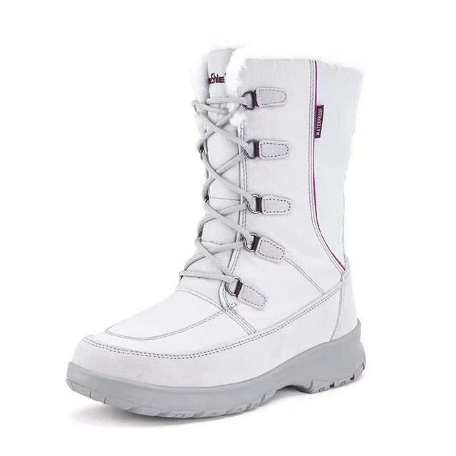 European order 65 euros high-end women's waterproof plus velvet warm outdoor snow boots thick cotton shoes