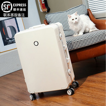 Scarecrow high-value suitcase ins net red new male trolley case female large-capacity mute suitcase 20 inches