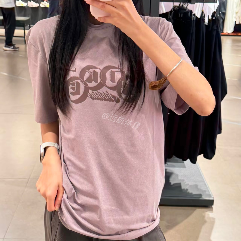 Nike Men's and Women's Quick-Drying Round-Neck Short-Sleeved T-Shirt with Color Letter Printing Casual Sports Top If2788 Nike Men's and Women's Quick-Drying Round-Neck Short-Sleeved T-Shirt with Color Letter Printing Casual Sports Top If2788