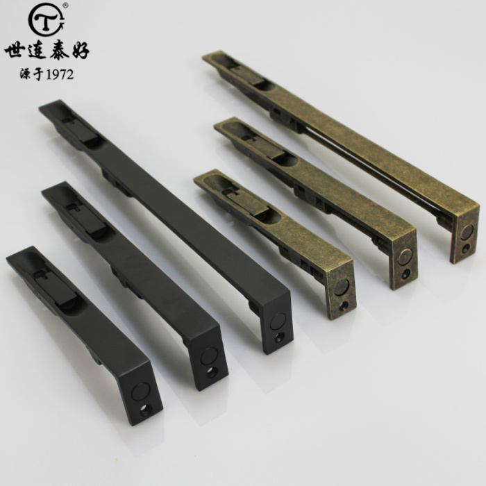 Serentai Good to open door and primary-secondary door wooden door concealed bolt black imitation antique bronze heaven and earth concealed bolt a price