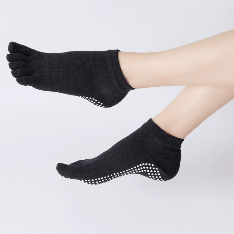 Người mới bắt đầu chuyên nghiệp không trơn trượt năm ngón vớ vớ yoga sàn cotton Pilates nhảy vớ vớ yoga trên không