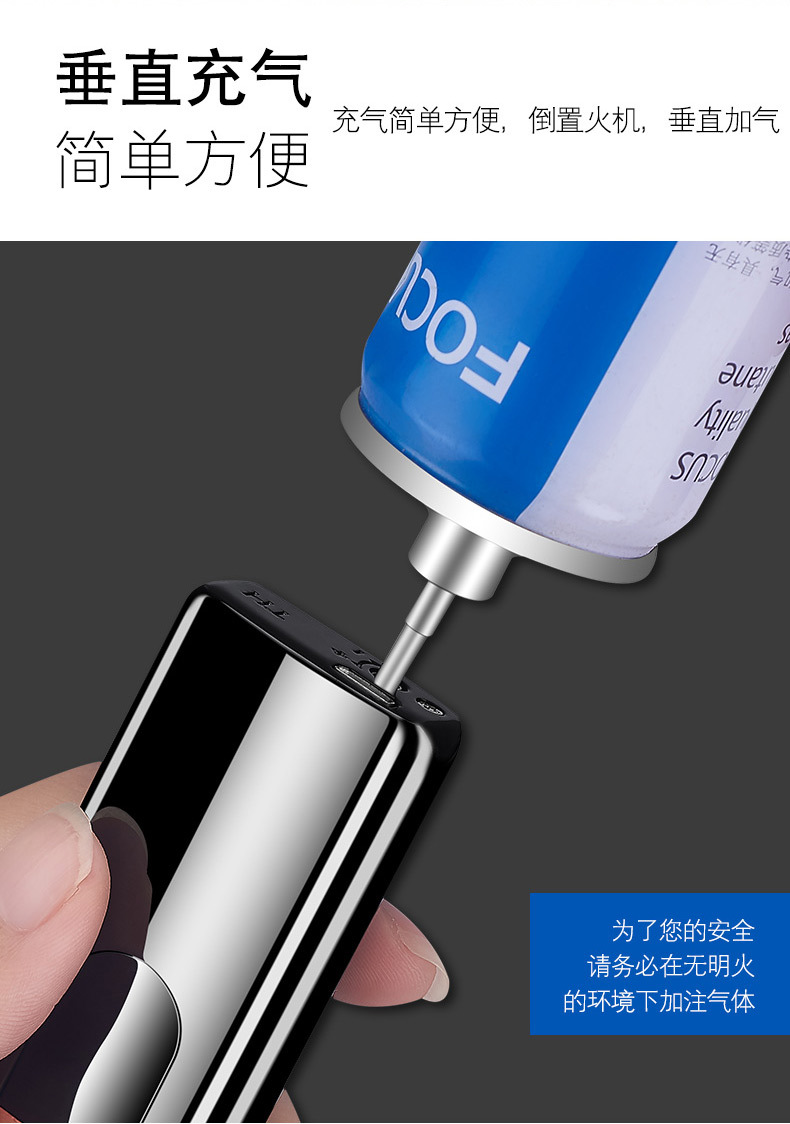 Gas và điện sử dụng kép nhẹ hơn vân tay chạm gió để gửi cho bạn trai thẻ quà tặng USB thuốc lá nhẹ hơn tùy chỉnh cá nhân - Bật lửa bật lửa cartier