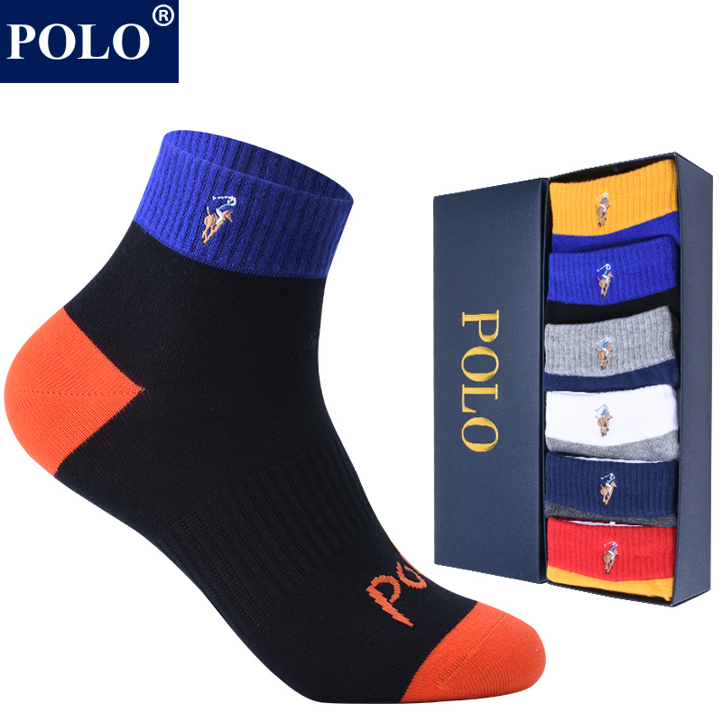 Polo Socks Men's Pure Cotton Mid-Calf Short Socks High-Top Trendy Spring and Summer Deodorant Sweat-Absorbent Breathable Thin Sports Socks Polo Socks Men's Pure Cotton Mid-Calf Short Socks High-Top Trendy Spring and Summer Deodorant Sweat-Absorbent Breathable Thin Sports Socks