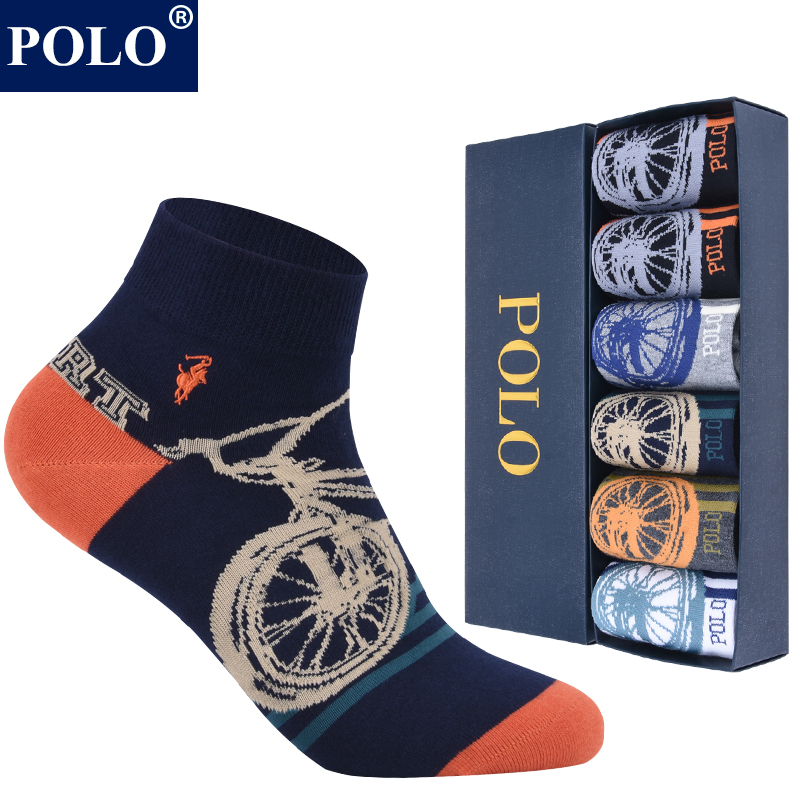 Polo Short Socks for Men, All-Season Low-Cut Men's Deodorant Pure Cotton Socks, Spring and Summer Thin Sweat-Absorbent Breathable Sports Cotton Socks, Trendy