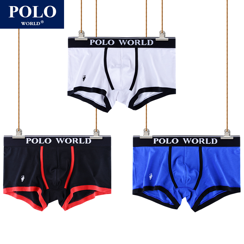 Polo New Men's Modal Breathable Boxer Briefs Youth Four-Season Men's Boxer Shorts Men's Underwear Shorts