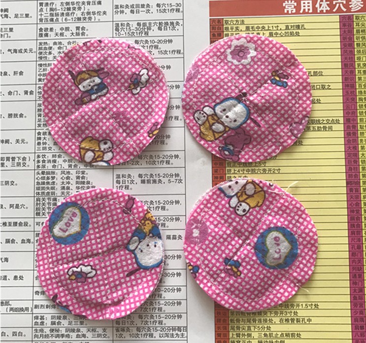 Moxibustion box insulation pad 10 moxa velvet pad cotton round moxibustion pad portable moxibustion moxibustion appliance constant temperature round pad