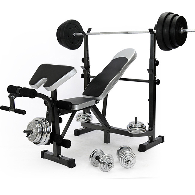 Weightlifting bed flat press bench barbell bed squat rack barbell rack bench press dumbbell bench barbell set home