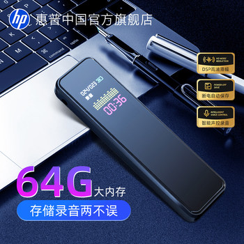 Hp Voice Recorder, Large Capacity, Portable, Professional, High-Definition, Noise Reduction, Long Standby, Student Use in Class, Conference Recording Equipment