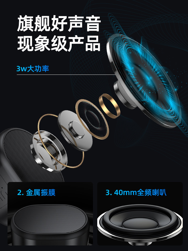 Hp Bluetooth Speaker Subwoofer Wireless Speaker Mini Home Speaker USB Card Music Player