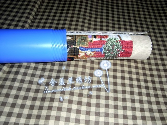 Cross stitch tool retractable surface bucket cloth cylinder finished product collection storage cylinder