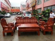 Yushi Redwood Sofa Mahogany Nội thất Burmese Rosewood Sofa Big Fruit Rosewood Đặc biệt - Bộ đồ nội thất