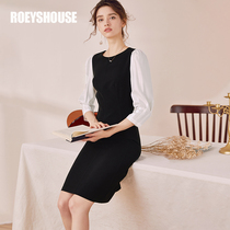 Luo Yi intellectual elegant bubble sleeve dress female 2022 spring dress New temperament commuter long skirt 02765