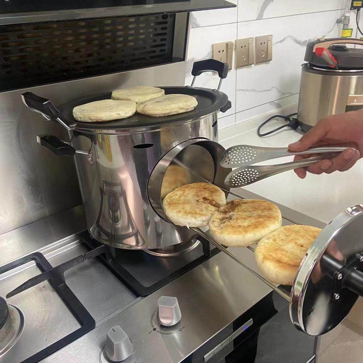 Мангал 家用燃气天然气多功能煎烤分体火烧炉户外地瓜肉夹馍煎饼肉蛋灌饼