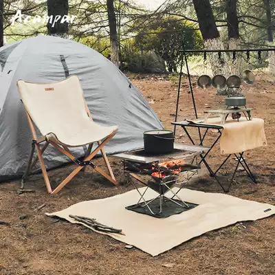 Acampar outdoor camping camping fireproof cloth picnic barbecue insulation mat flame retardant cloth high temperature resistant camping cloth