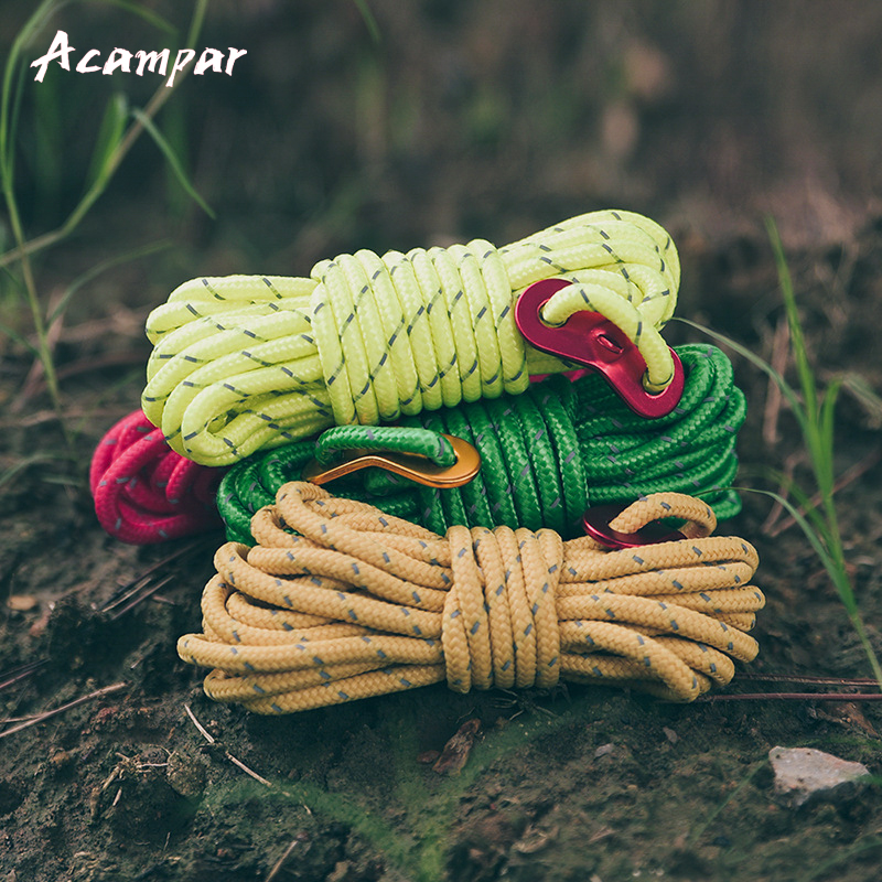 Acampar outdoor camping canopy nylon wind rope wind rope tent rope tent accessories 4 meter fixed rope