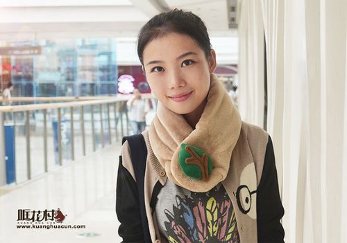 Dễ thương dễ thương mùa thu đông phim hoạt hình nam và nữ ấm áp hoang dã khăn quàng ngắn khăn trùm mặt đi phượt