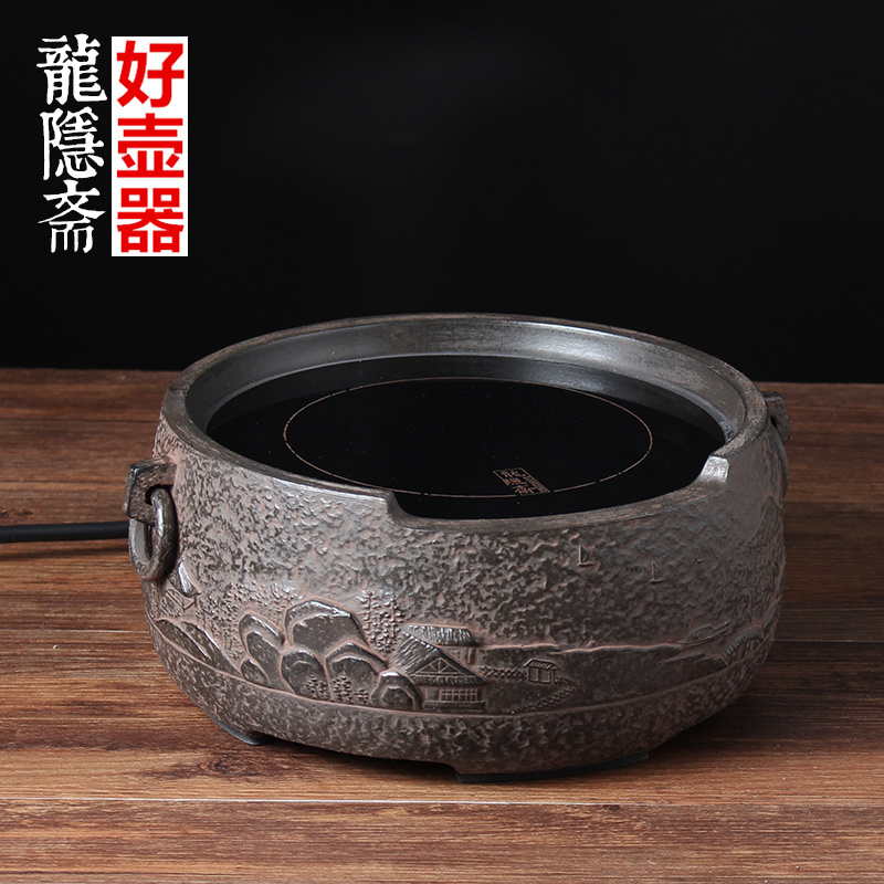 Taiwan Longyinzhai electric pottery stove tea stove household silent German imported iron pot silver pot pottery pot special tea cooking utensils