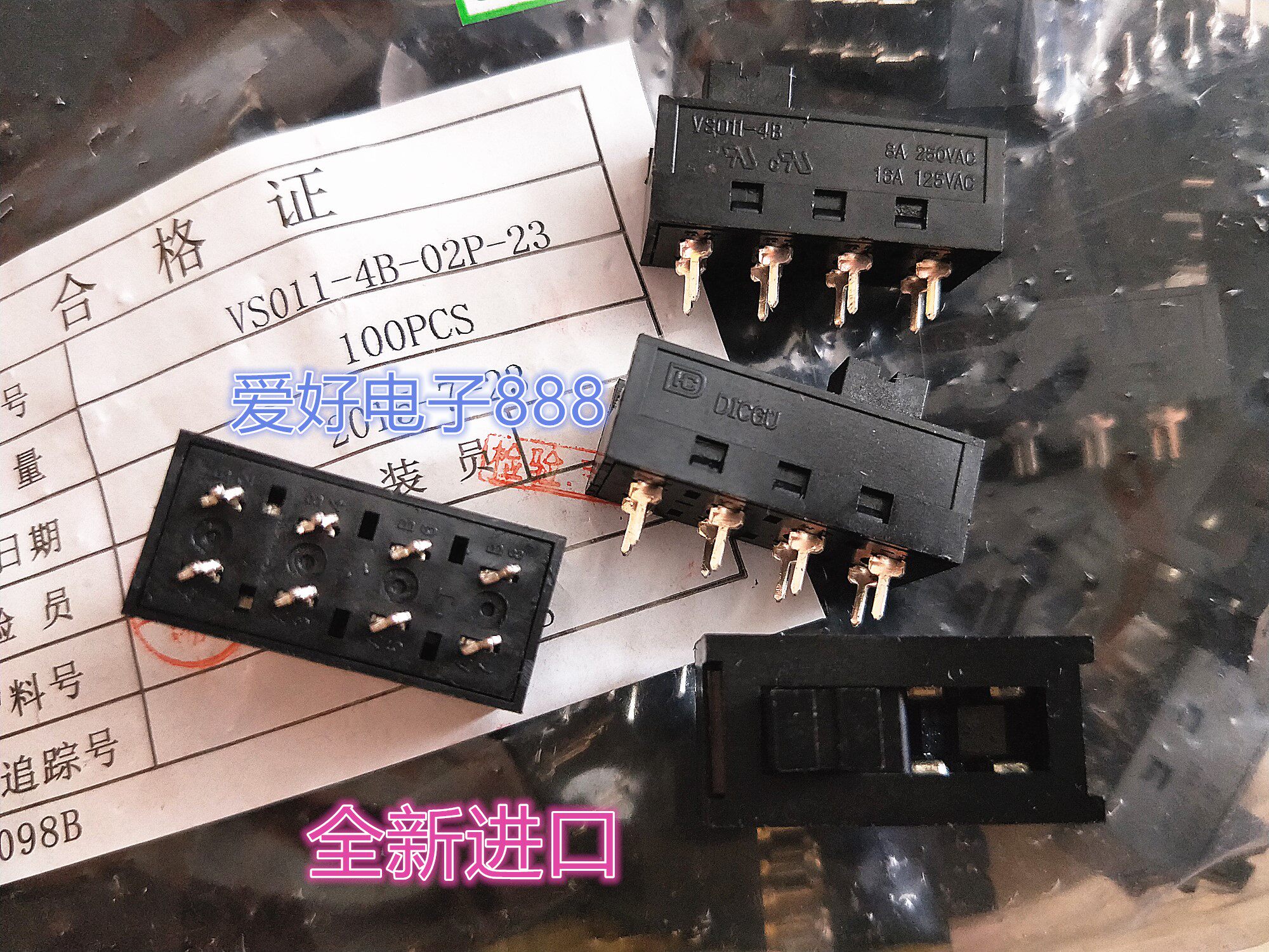 Feike hair dryer switch accessories 8 feet 3 gear toggle switch slide switch eight feet three gears imported DICGU