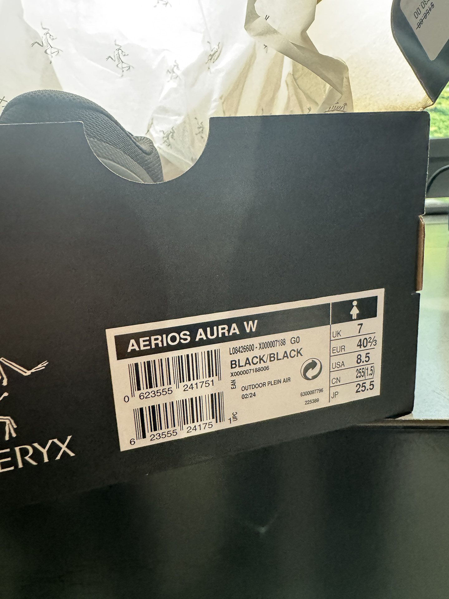 Arc'teryx/Archaezoid Aerios Aura подходит для мужчин и женщин интенсивный путь низкий кружево V дно обувь ARC'TERYX / Archaeopteryx 