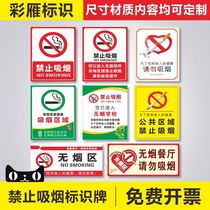 No smoking signs in the elevator. Please do not smoke warning signs in public places.