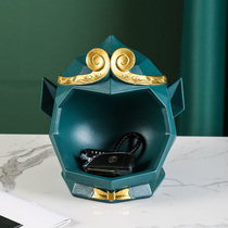 Desktop key sundries jewelry storage box into the door shoe cabinet porch TV cabinet creative light luxury decorations ornaments