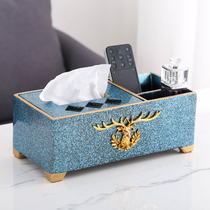 Light Extravaganza Multifunction Paper Towels Box Creativity American Remote Control Containing Box Living-room Tea Table Dins Simple Draw Paper Boxes