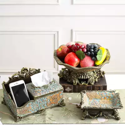 Toilet paper box Light luxury simple household living room creative European-style high-end luxury remote control jewelry storage tissue box