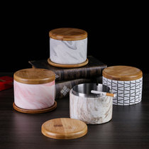 Nordic household cute creative personality trend ashtray with cover Stainless steel car living room large ashtray