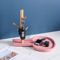 Hang key frame doorway Xuanguan Creative Nordic entry door swing piece shelve hook tray Miscellaneous Tabletop containing box