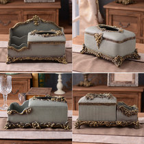 European multi-function paper box Simple living room coffee table Cute creative luxury high-grade household paper towel storage box
