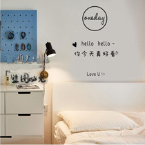 ins wind wall stickers girl heart room wall stickers Net red shop glass decoration stickers you really look good today