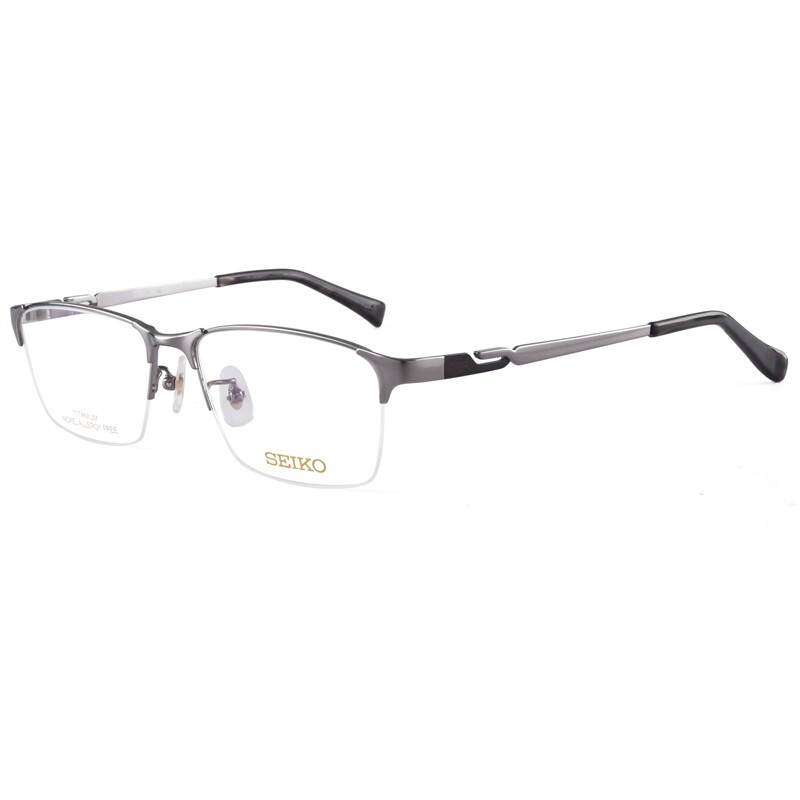 Japan imports SEIKO Seiko titanium frame glasses frame men's half-frame ultra-light myopia business glasses frame HC1025